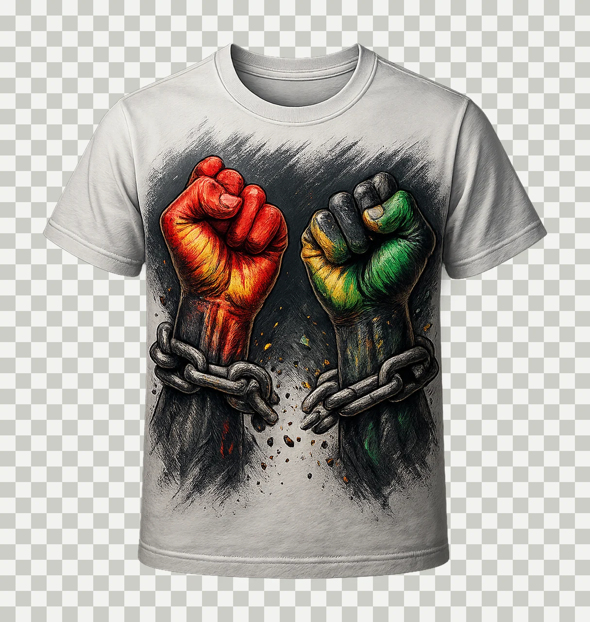 Breaking Chains Juneteenth Black History Design Freedom Day transparency and detail preview thumbnail