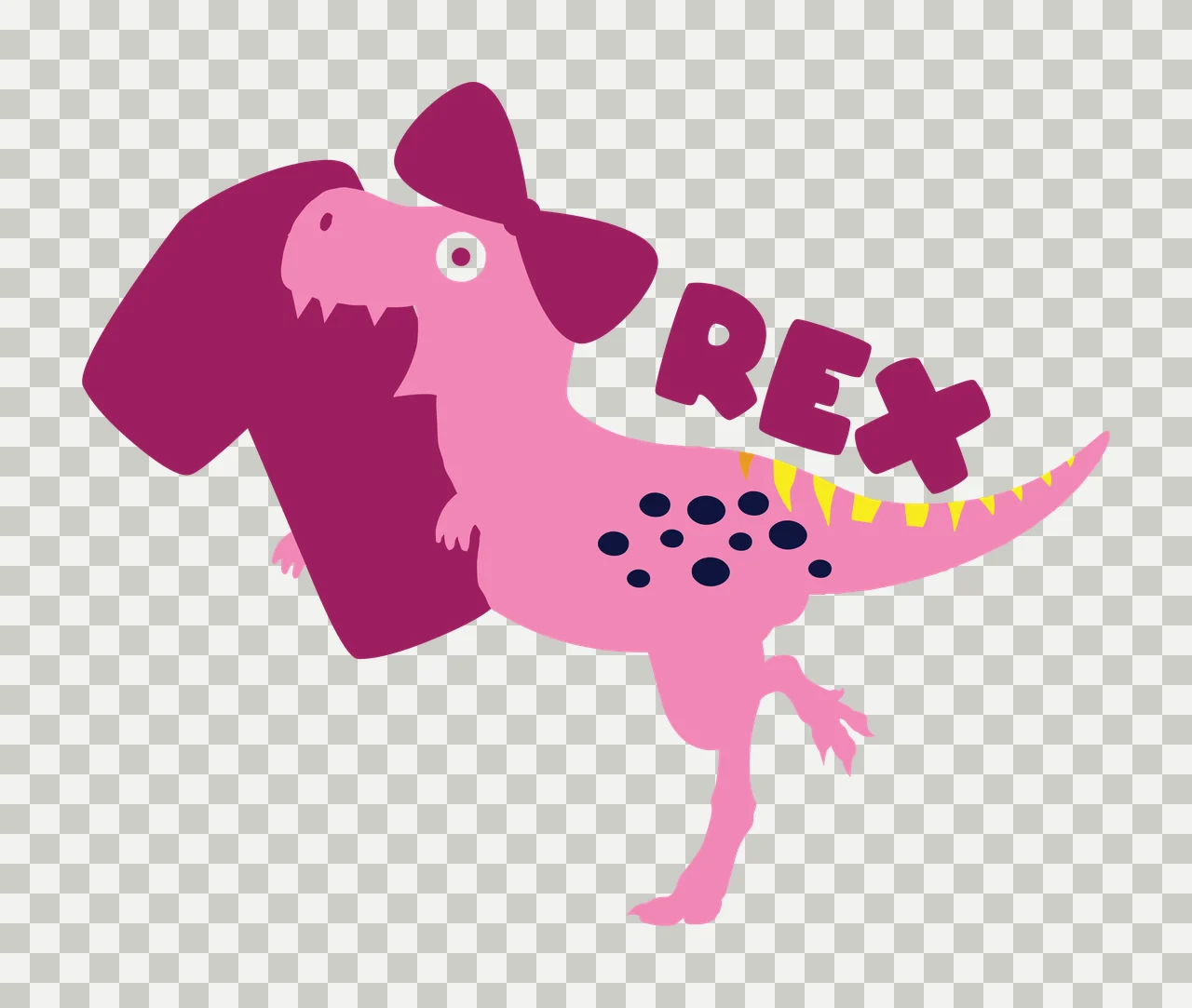 Dinosaur Silhouette Holding Object cartoon black white plain transparency and detail preview thumbnail