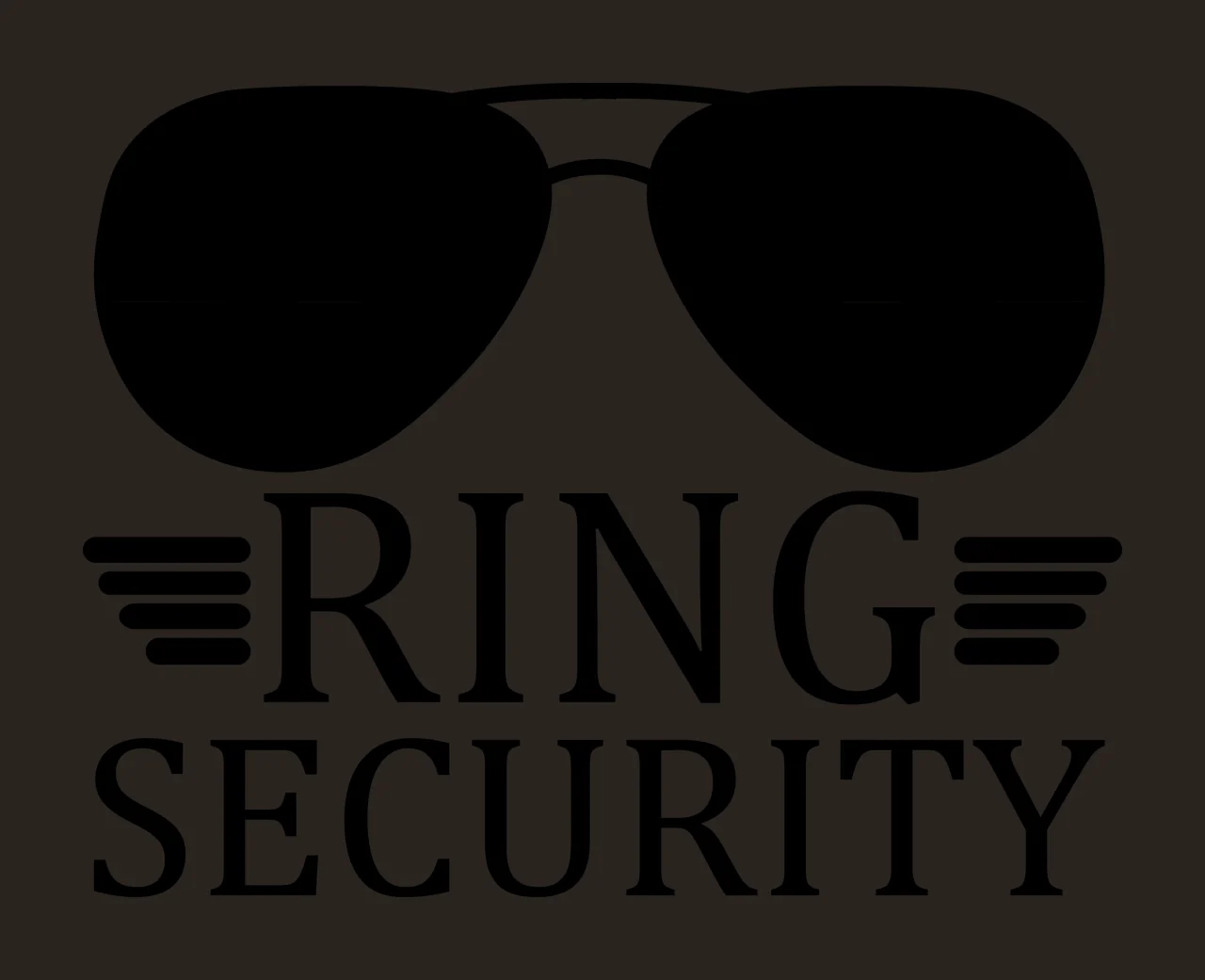 Ring Security Sunglasses Graphic Design lines minimalist silhouette contrast preview thumbnail