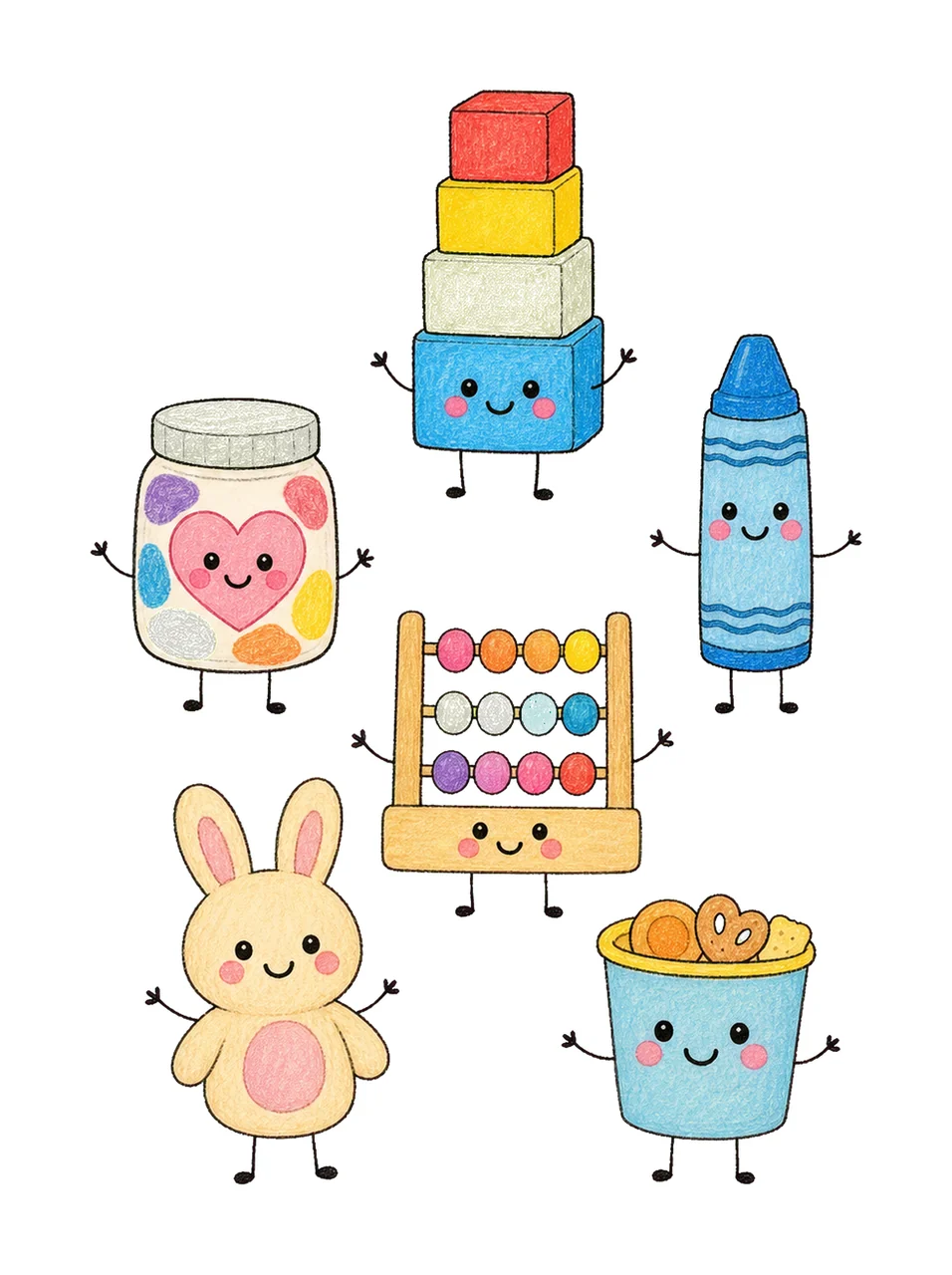 Preschool Aide School Employee Doodles Cute Variation A