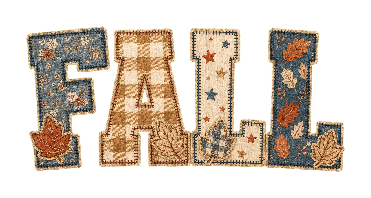 Flannel Fall Letters Word Quote Fall Shirt Variation D