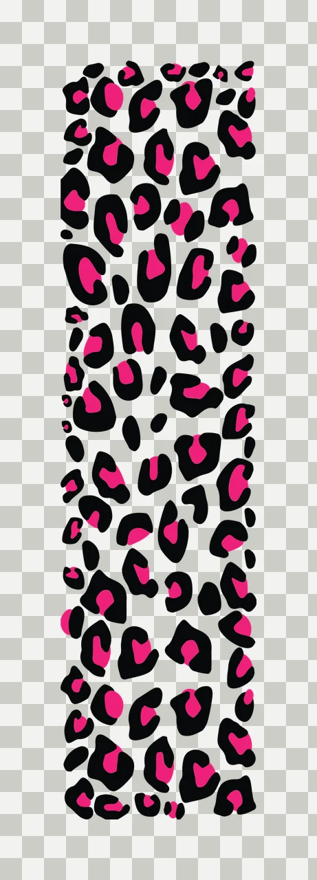 Vertical Black Leopard Print Texture spots graphic pattern transparency and detail preview thumbnail