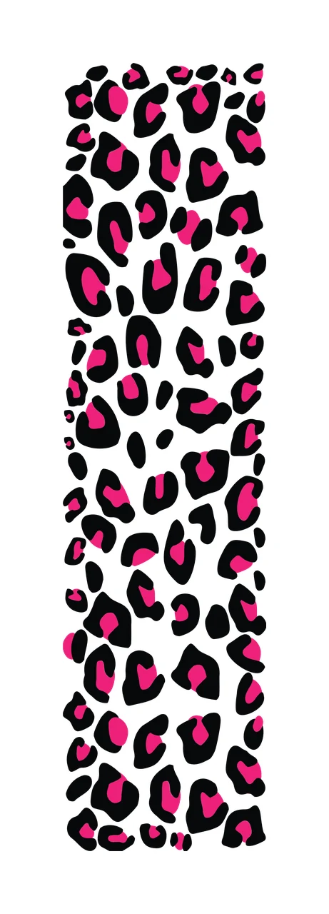 Vertical Black Leopard Print Texture spots graphic pattern