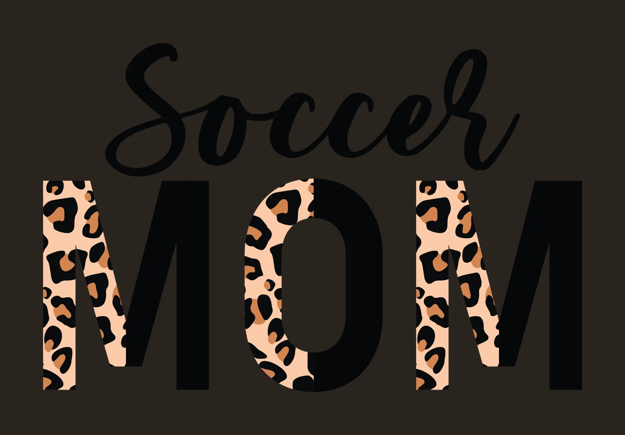 Soccer Mom Leopard Lettering With Print typography pattern contrast preview thumbnail