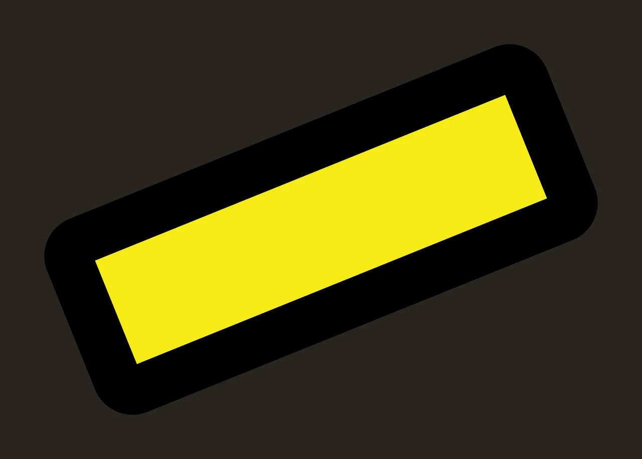 Simple Black Rectangle Shape Tilted At A Slight corners edges contrast preview thumbnail