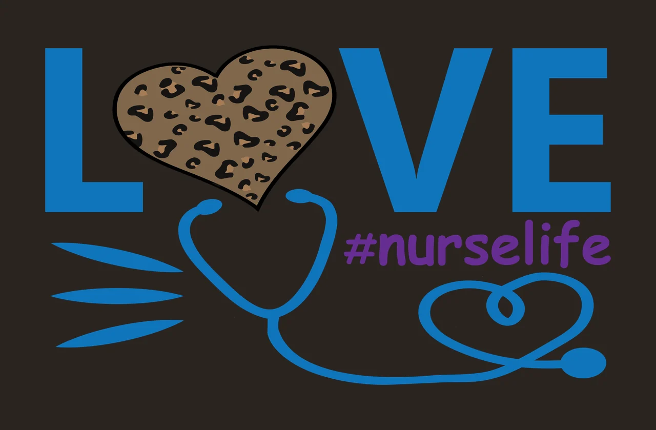 Love Nurselife Stethoscope Heart Graphic forming typography contrast preview thumbnail