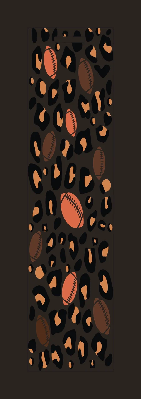 American Football Pattern With Leopard Spots black white print contrast preview thumbnail