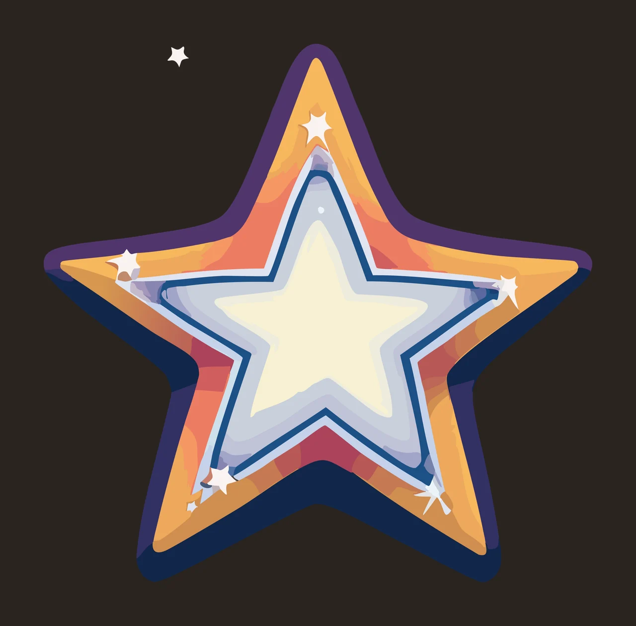 Star Symbol With Geometric Lines patterns black pattern shape contrast preview thumbnail