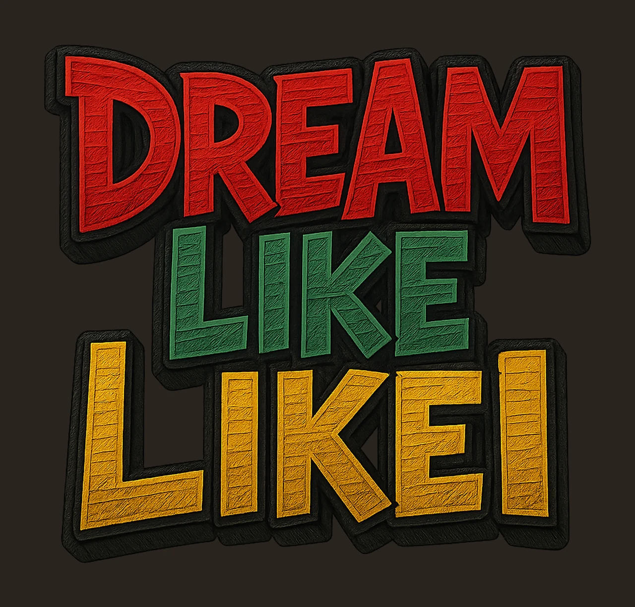 Dream Like Martin Black History Shirt Design Inspirational contrast preview thumbnail