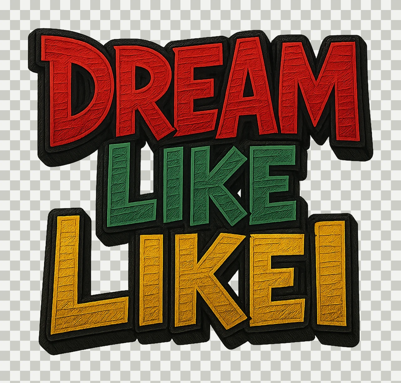 Dream Like Martin Black History Shirt Design Inspirational transparency and detail preview thumbnail