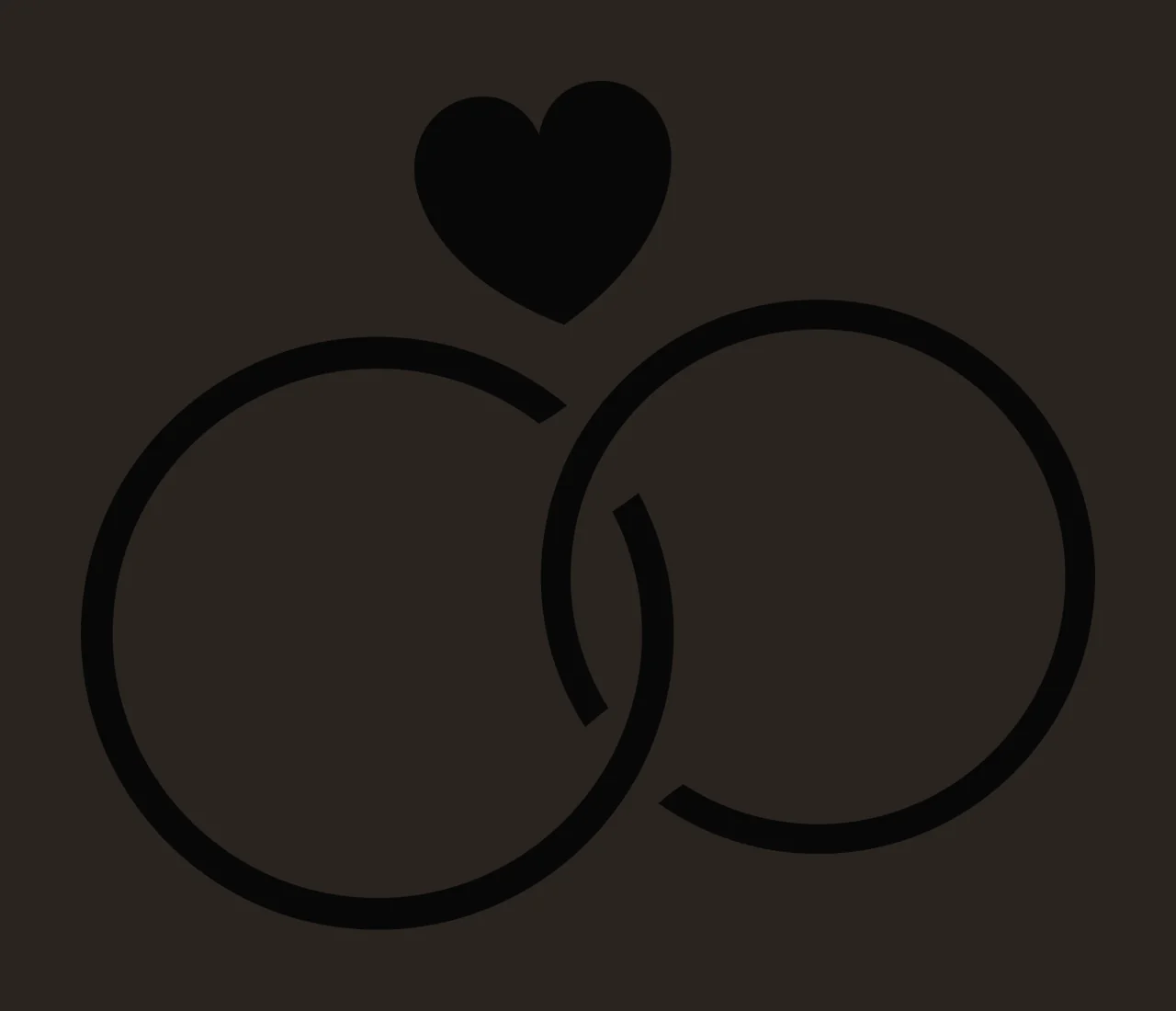 Rings Interlocking And Heart Overlapping With Geometry contrast preview thumbnail