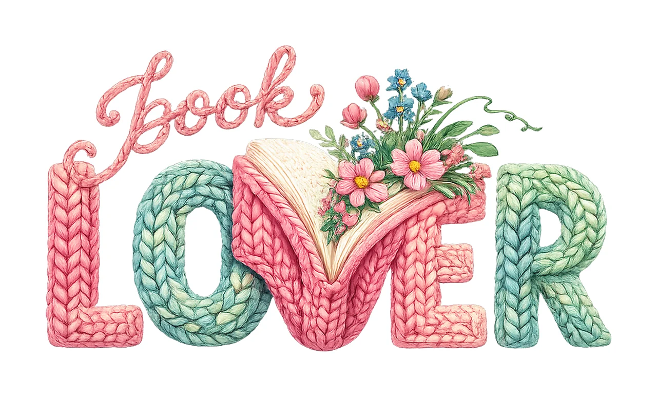 Book Lover Faux Yarn Crochet Floral Bookish Knitted Shirt