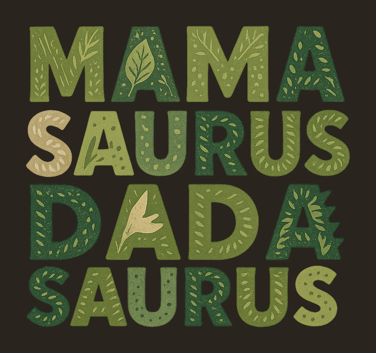 MamaSaurus DadaSaurus Matching Family Dinosaur Shirts contrast preview thumbnail
