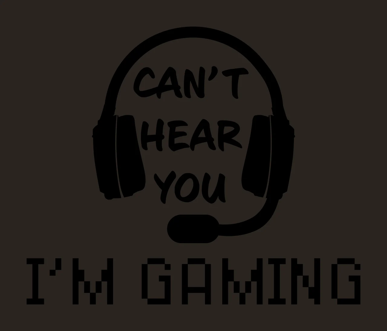 Hear You I M Gaming Text Headset worn black headphones microphone contrast preview thumbnail