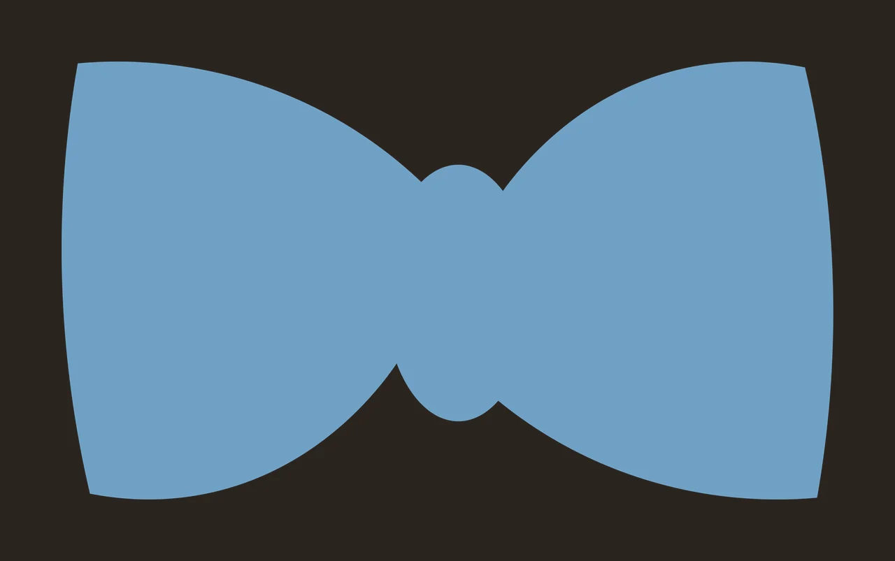 Simple Solid Black Bow Tie Silhouette On White accessory minimalist contrast preview thumbnail
