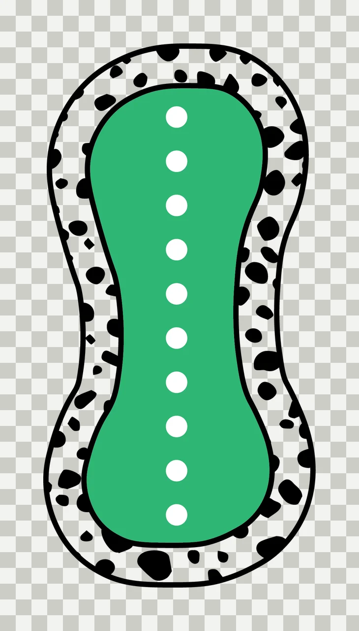 Dalmatian Dots Font Race Doodle Character 20 racing checkered flag transparency and detail preview thumbnail