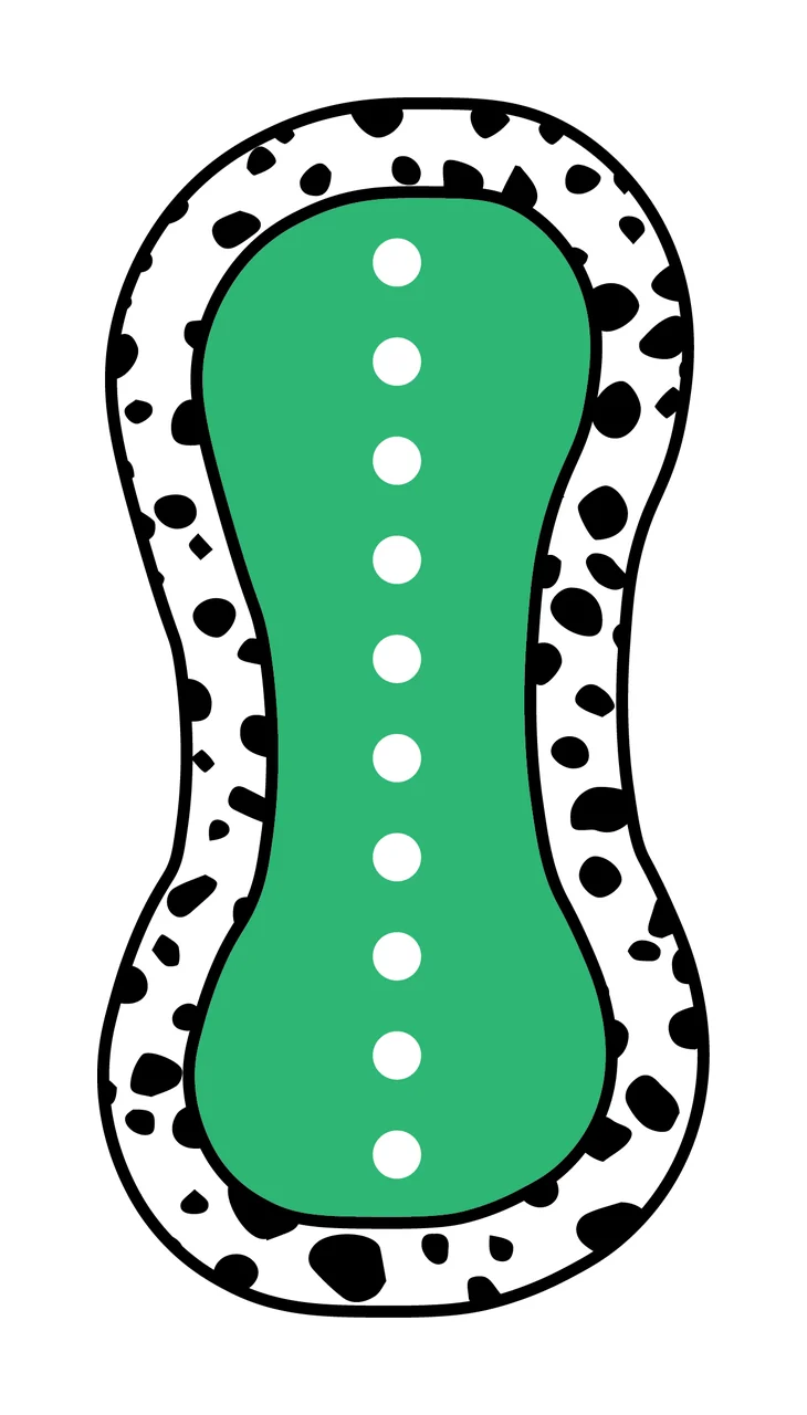 Dalmatian Dots Font Race Doodle Character 20 racing checkered flag