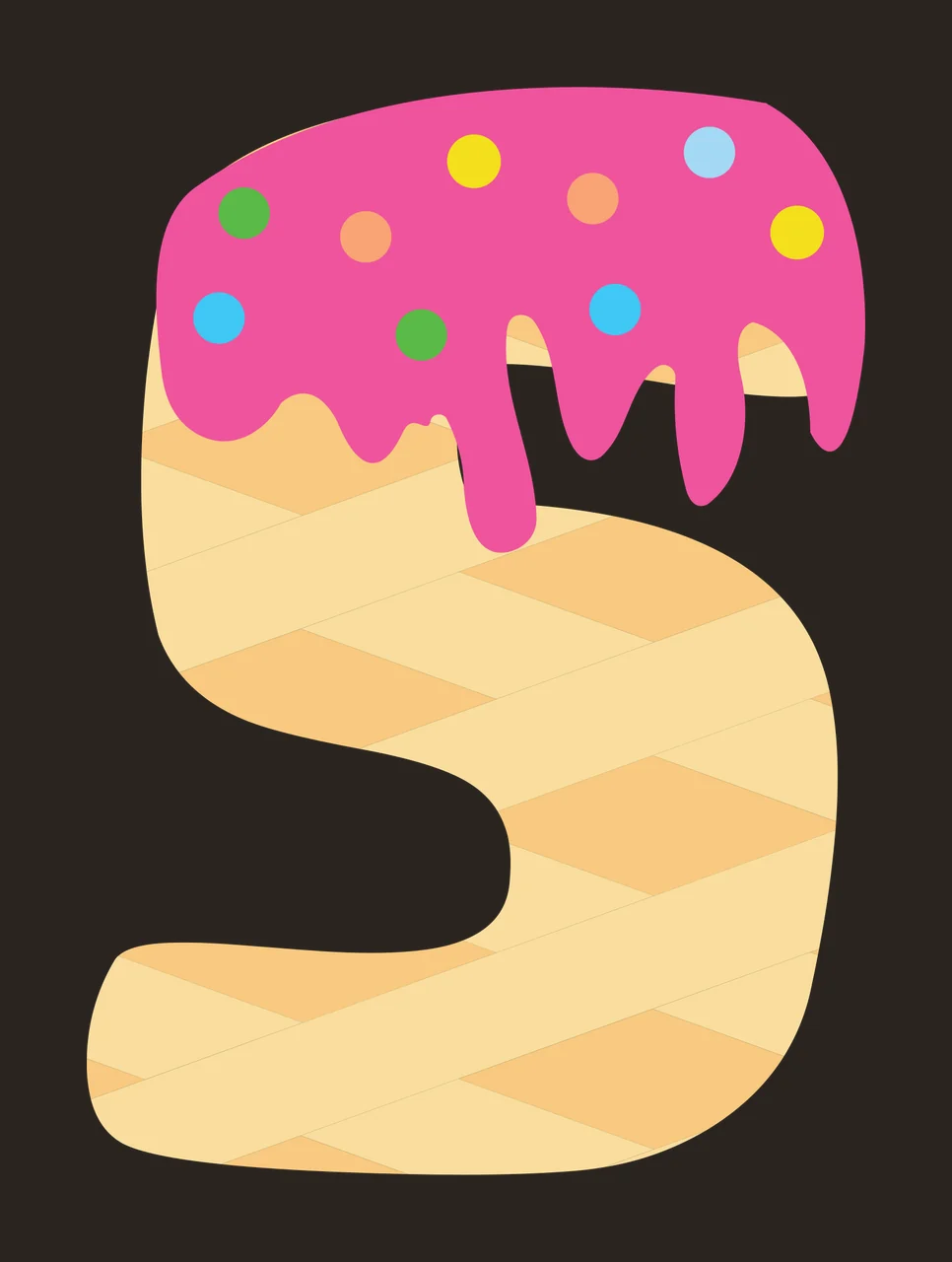 Ice Cream Font Character 28 scalable logo design icon contrast preview thumbnail
