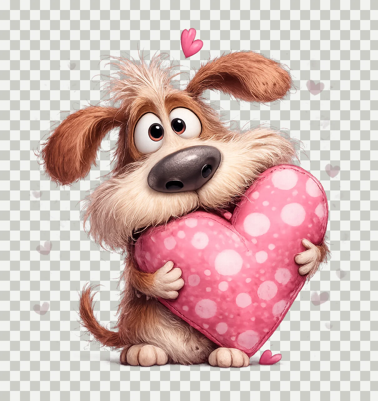 Valentine Animals Set Romantic Watercolor Love Artwork Cute transparency and detail preview thumbnail