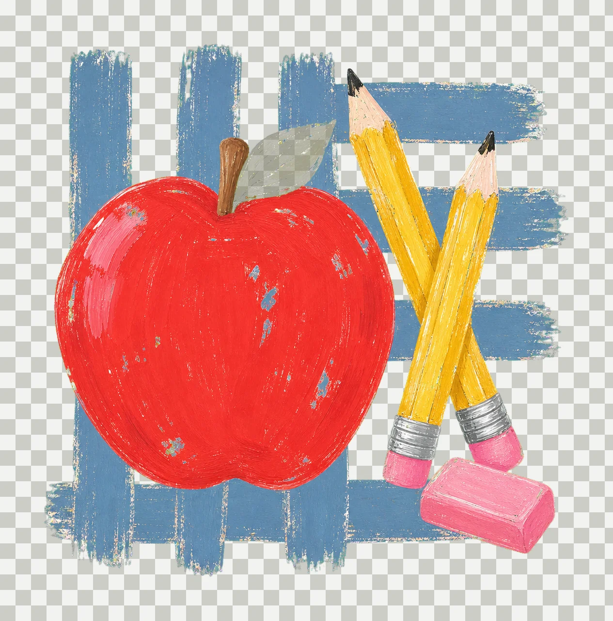 Coastal Apple Stripes Fall Teacher Mom Teaching Variation E transparency and detail preview thumbnail