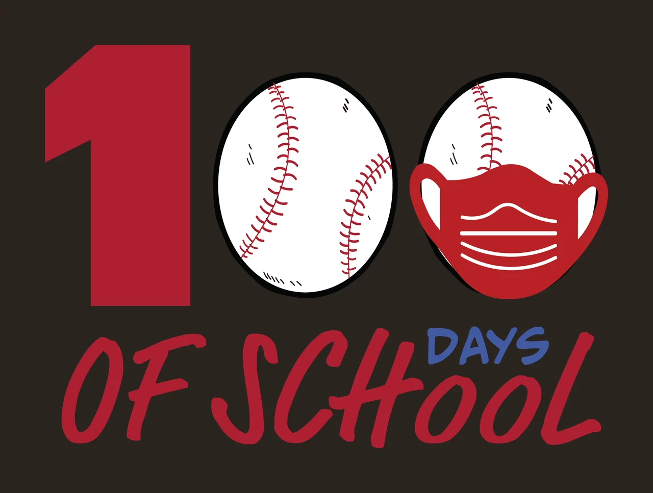 100 Days Of School Head Outlines number shapes silhouette black contrast preview thumbnail
