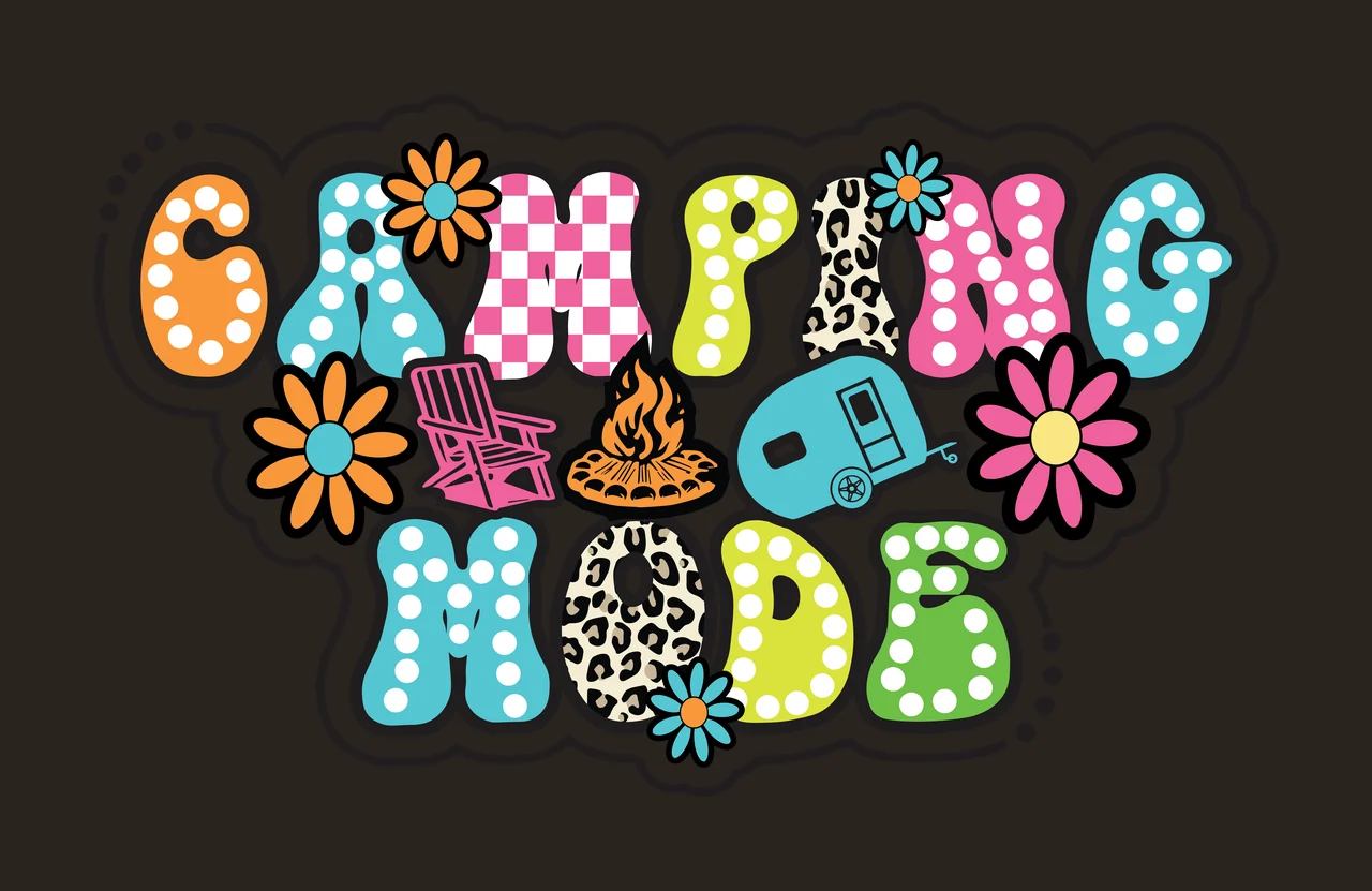 Black Floral Text Design forming shape flowers silhouette white contrast preview thumbnail