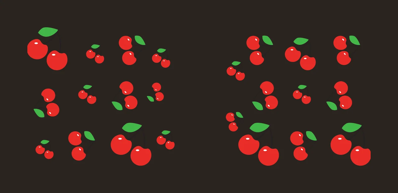 Can Glass Wrap Cherry Fruit Silhouette Pattern Arrangement cherries contrast preview thumbnail
