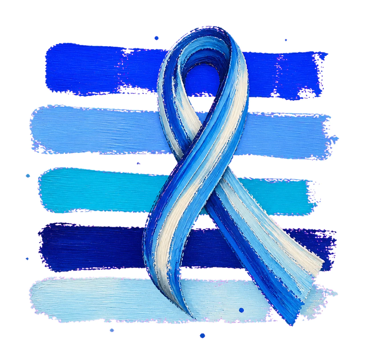 Blue Diabetes Awareness Ribbon Brush Stripes bundle 02