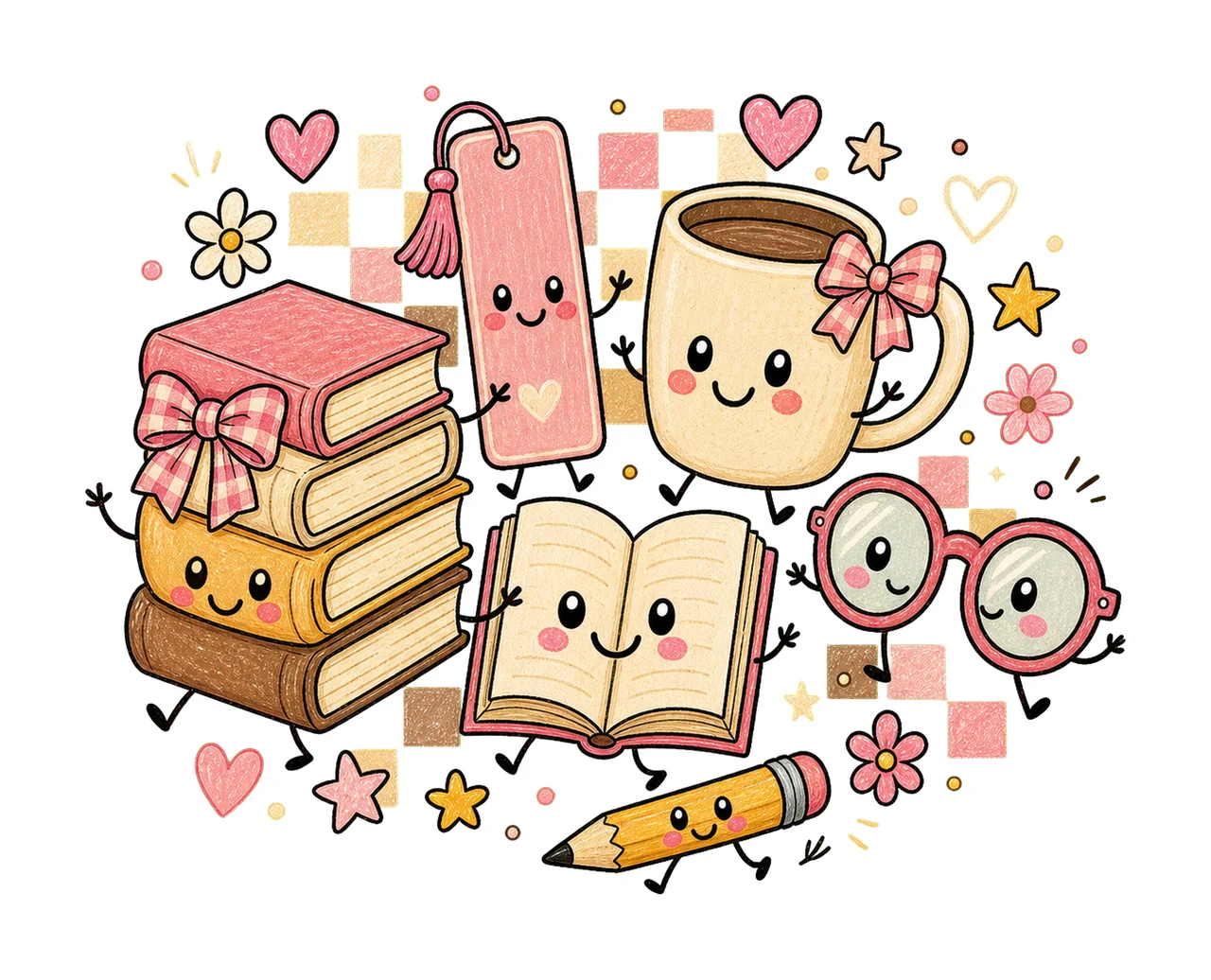 book lovers day 02 preppy checker sublimation instant shirt