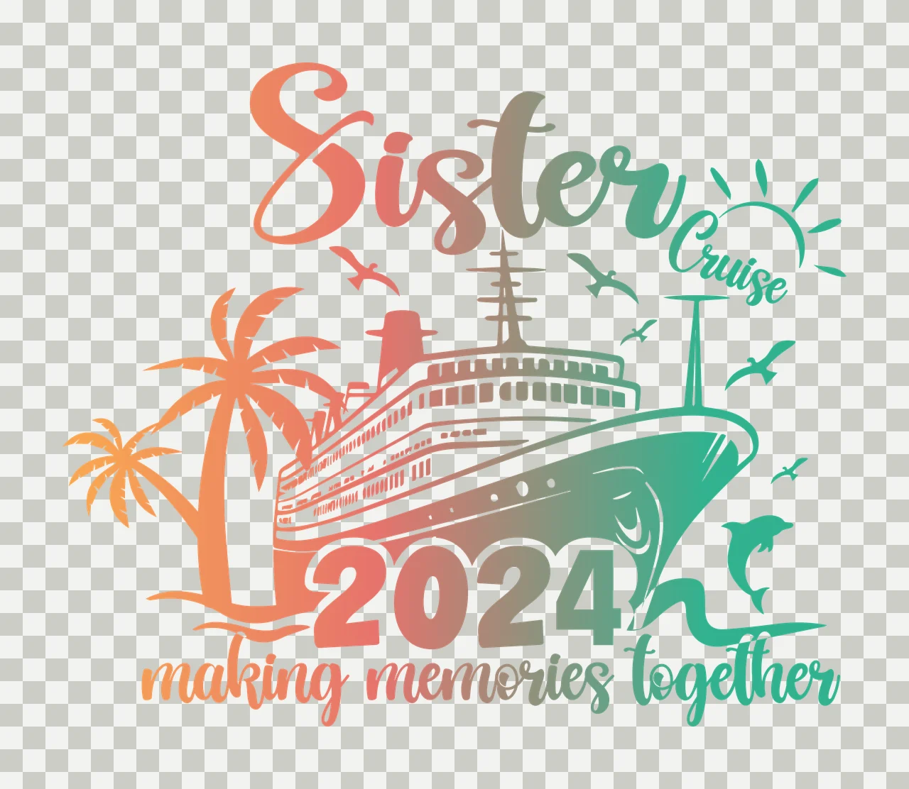 Family Illustration matching together relatives reunion Variation transparency and detail preview thumbnail