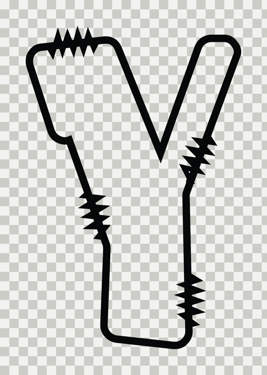 Letters Doodle Character 16 hand drawn sketch whimsical scalable transparency and detail preview thumbnail