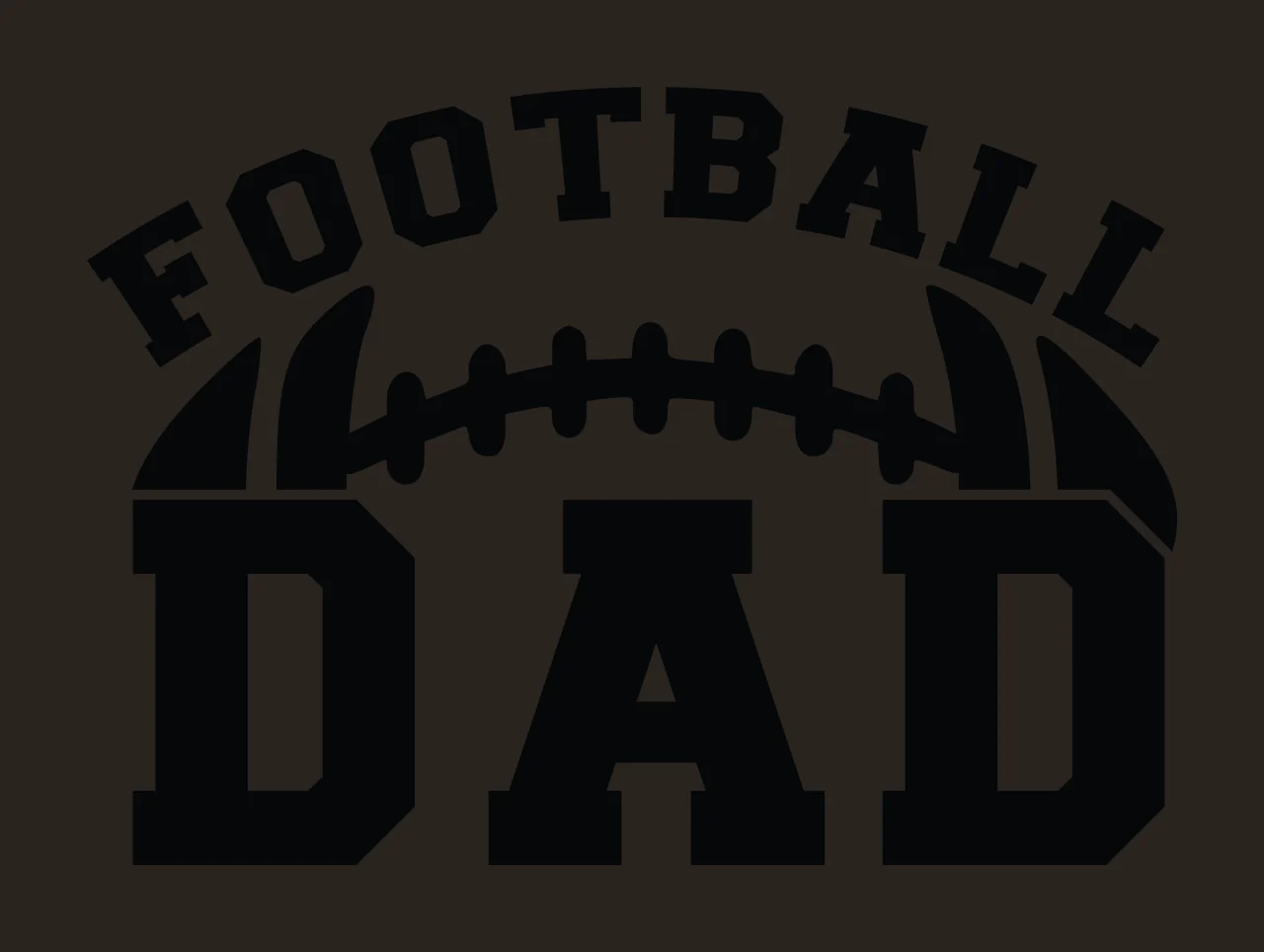 Football Dad Bold Text With A Graphic Ball and letters stencil contrast preview thumbnail