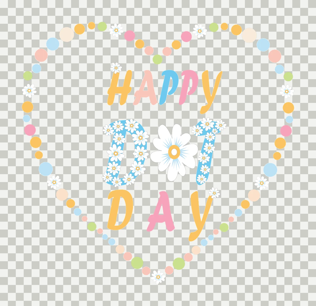 Text Inside Heart and black white decorative typography dots transparency and detail preview thumbnail