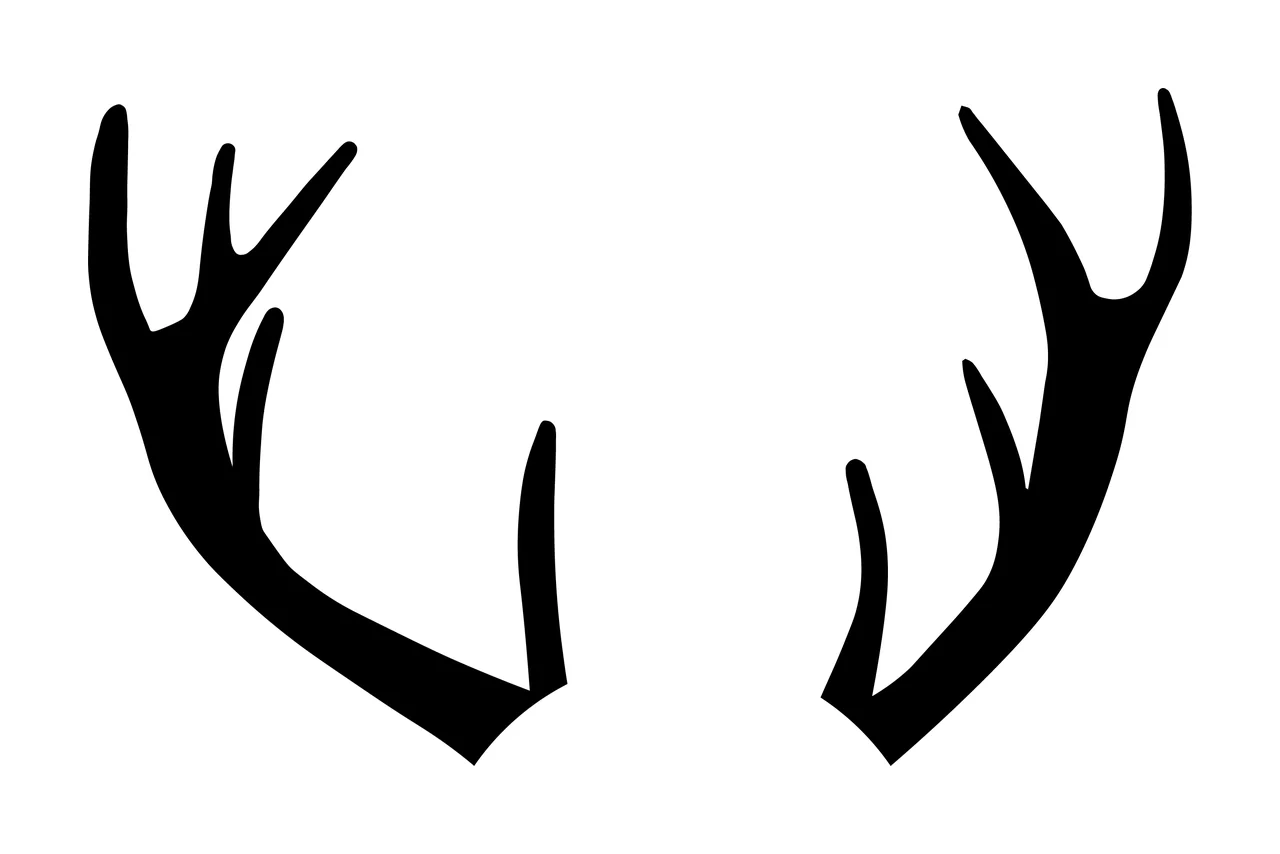 Deer Monogram Hunting Fishing Character 03 hunter buck antlers