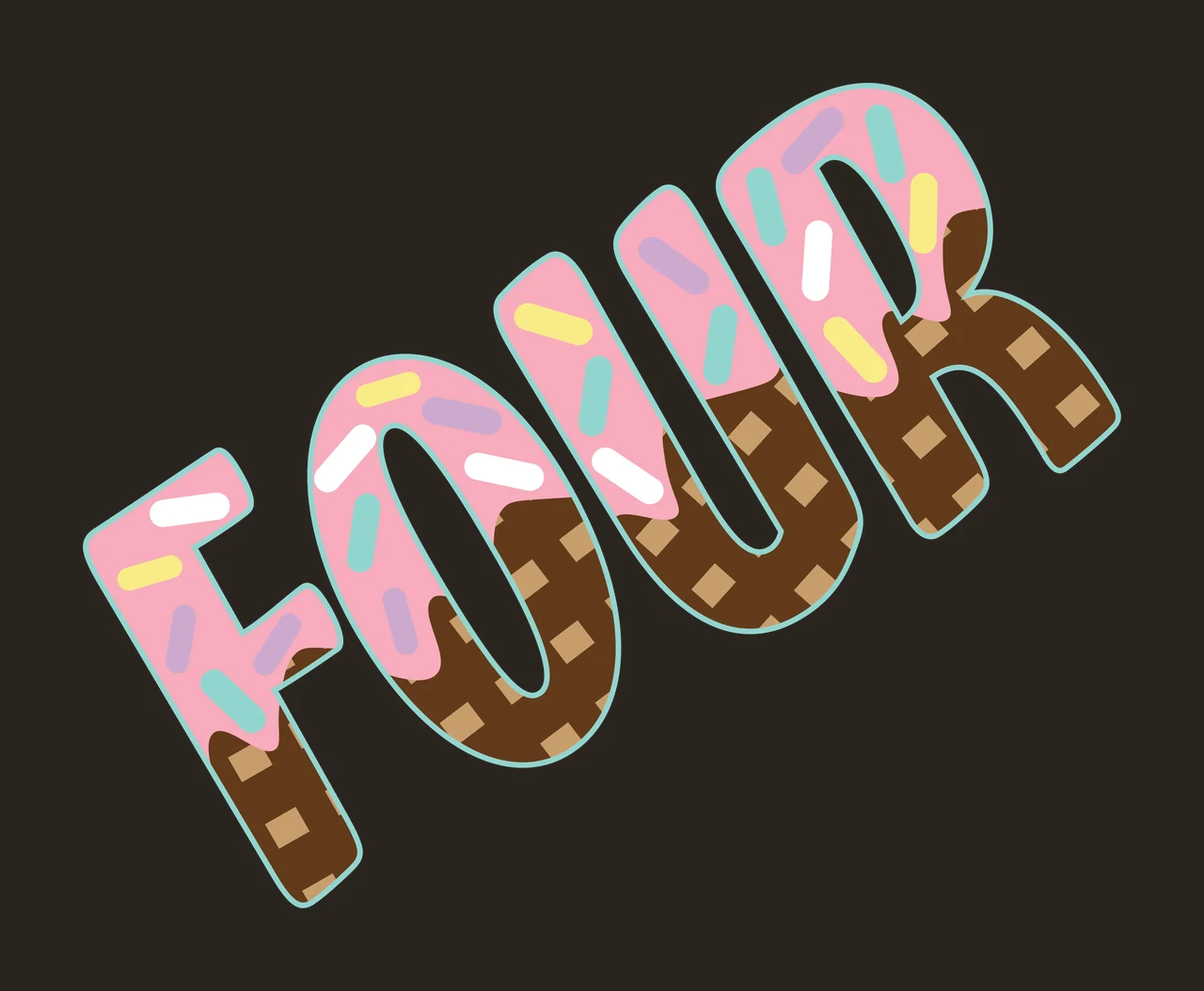Word With Textured Surface typography display texture bold contrast preview thumbnail