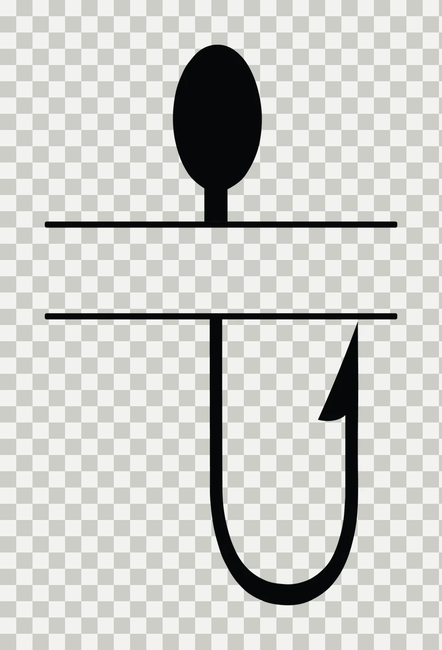 Fishing Hunting Monogram Character 08 fisherman angler Variation transparency and detail preview thumbnail