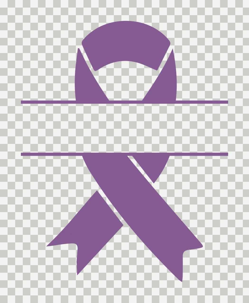 Awareness Graphic Ribbon Icon Featuring A Central Horizontal bar transparency and detail preview thumbnail