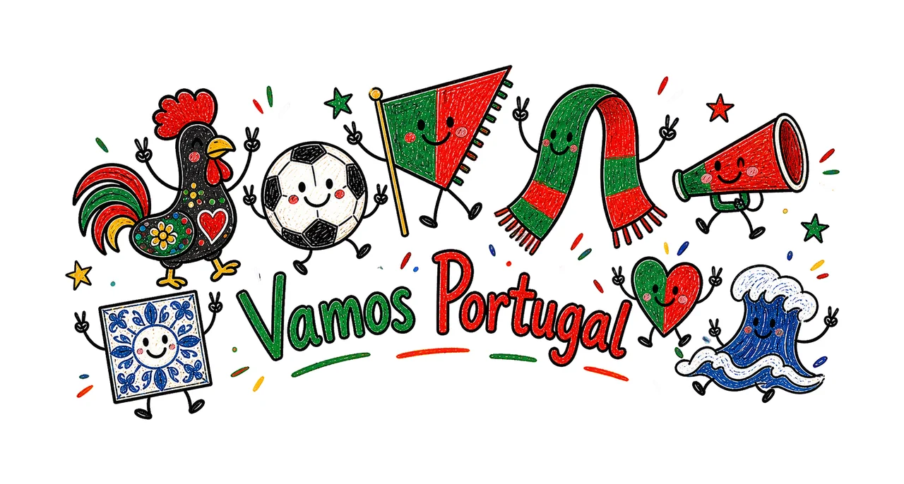 Portugal Soccer Doodle Fan sublimation instant shirt design