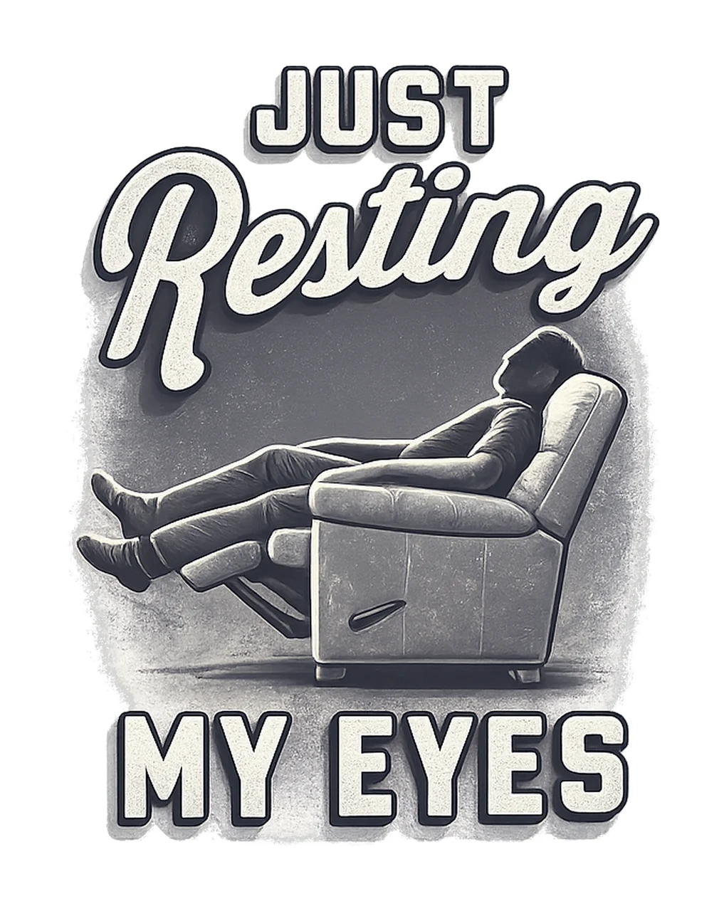 Just Resting My Eyes Funny Dad Shirt Design Fathers Day Gift