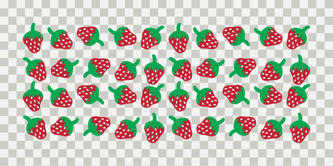 Can Glass Wrap Repeating Bell Pepper Silhouette Pattern peppers transparency and detail preview thumbnail