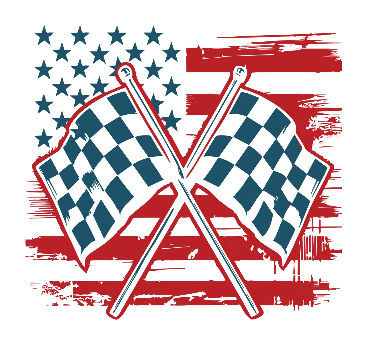 Flag Crossed Checkered Racing Flags black white symbol 9 F16 Race Huge