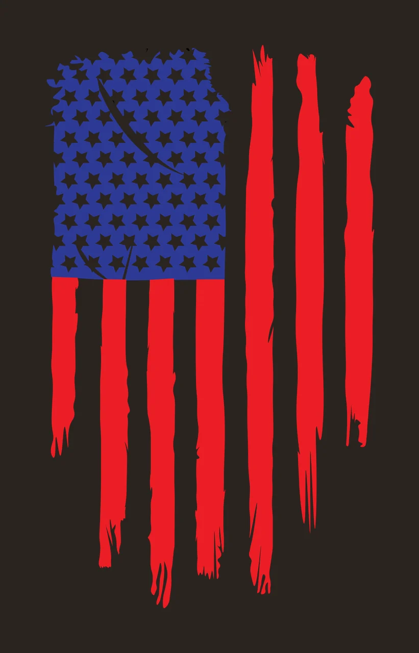 Flag American Distressed Grunge Design stars stripes texture contrast preview thumbnail