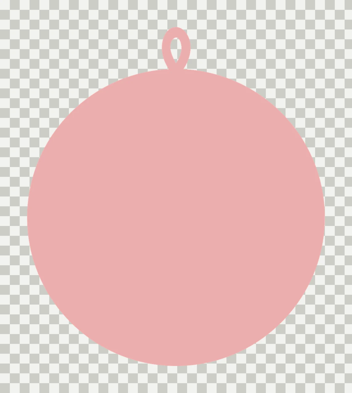 Pink circular ornament Illustration with pink circle and pink loop transparency and detail preview thumbnail