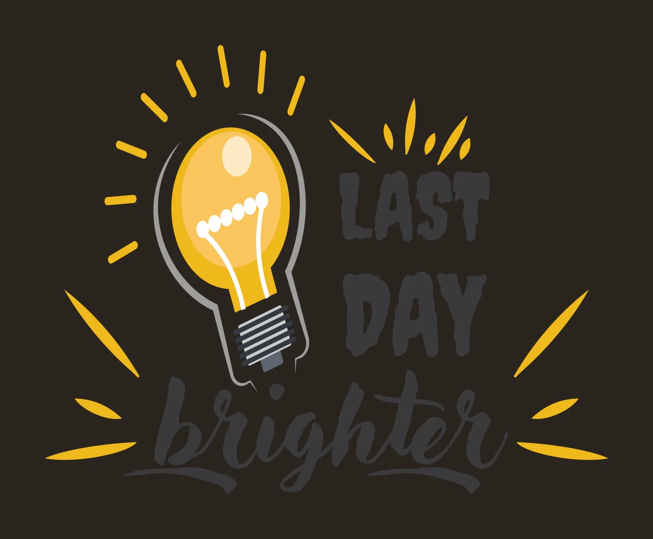 Light Bulb Icon shining radial lines graphic black plain electricity contrast preview thumbnail