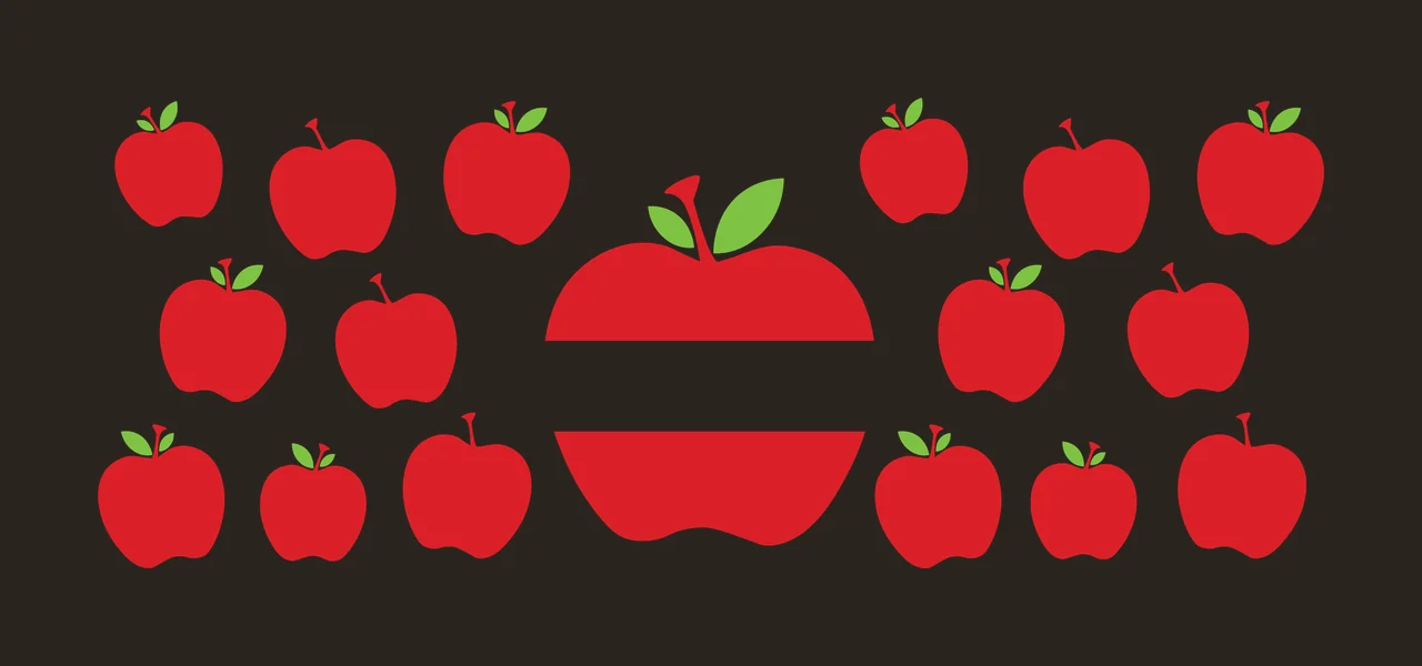Can Glass Wrap Apples With Horizontal Bar contrast preview thumbnail