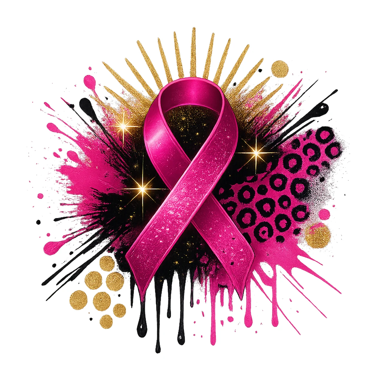 Breast Cancer Awareness Ribbon Pink Ribbon In October We