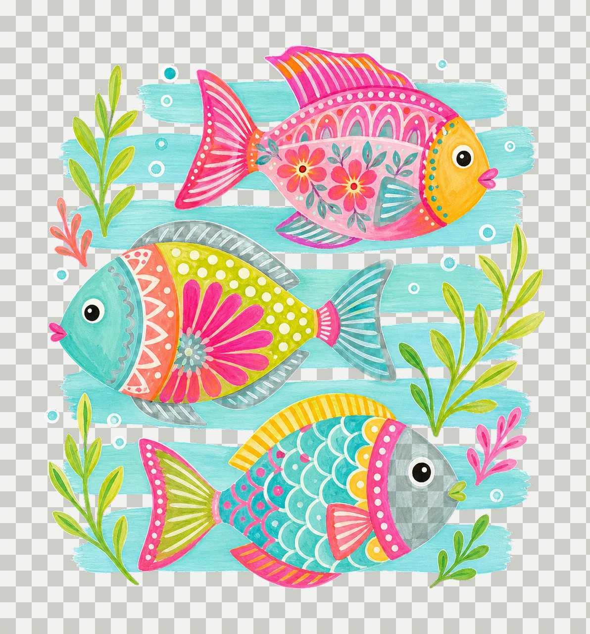 Coastal Summer Vibes Beach Life sublimation Variation F transparency and detail preview thumbnail